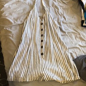 striped romper